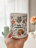 Mental Health mug Daily Affirmations Glass cup 15oz  Daily affirmations mug gift for her best friend tumbler Mental health giftful mug