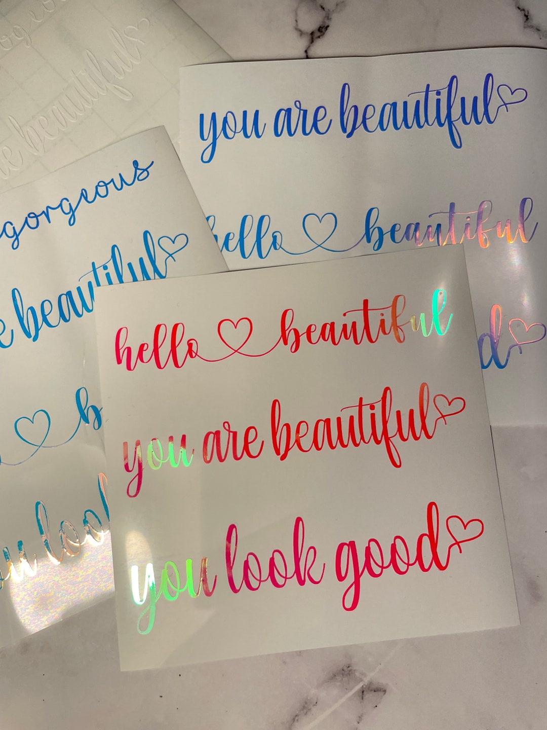 Car Mirror Decal, You Look Good Car Mirror Sticker, Rear View Mirror