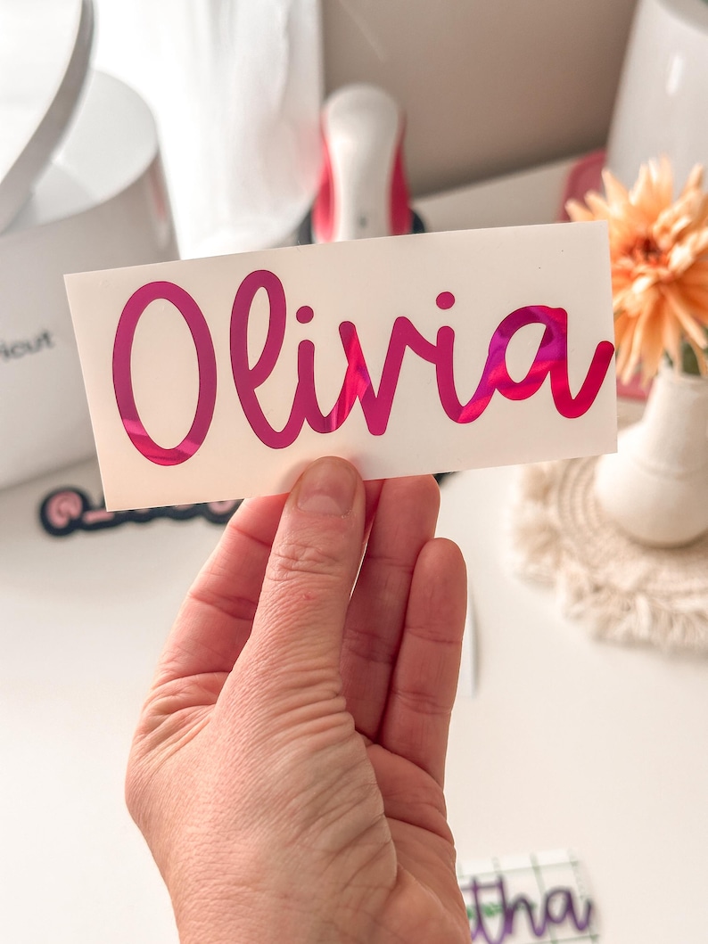 Custom Name Vinyl Decal Custom Water Bottle Stickers Personalized ...