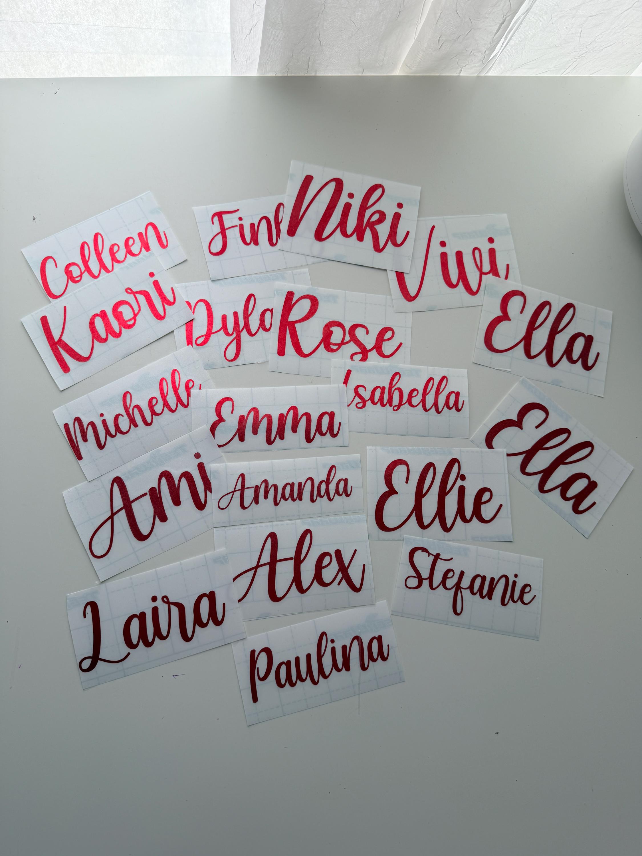 Custom Name Vinyl Decal Custom Water Bottle Stickers Personalized ...