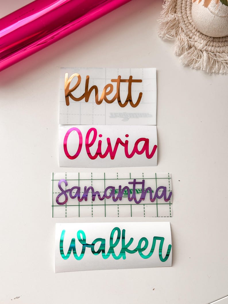 Custom Name Vinyl Decal Custom Water Bottle Stickers Personalized ...