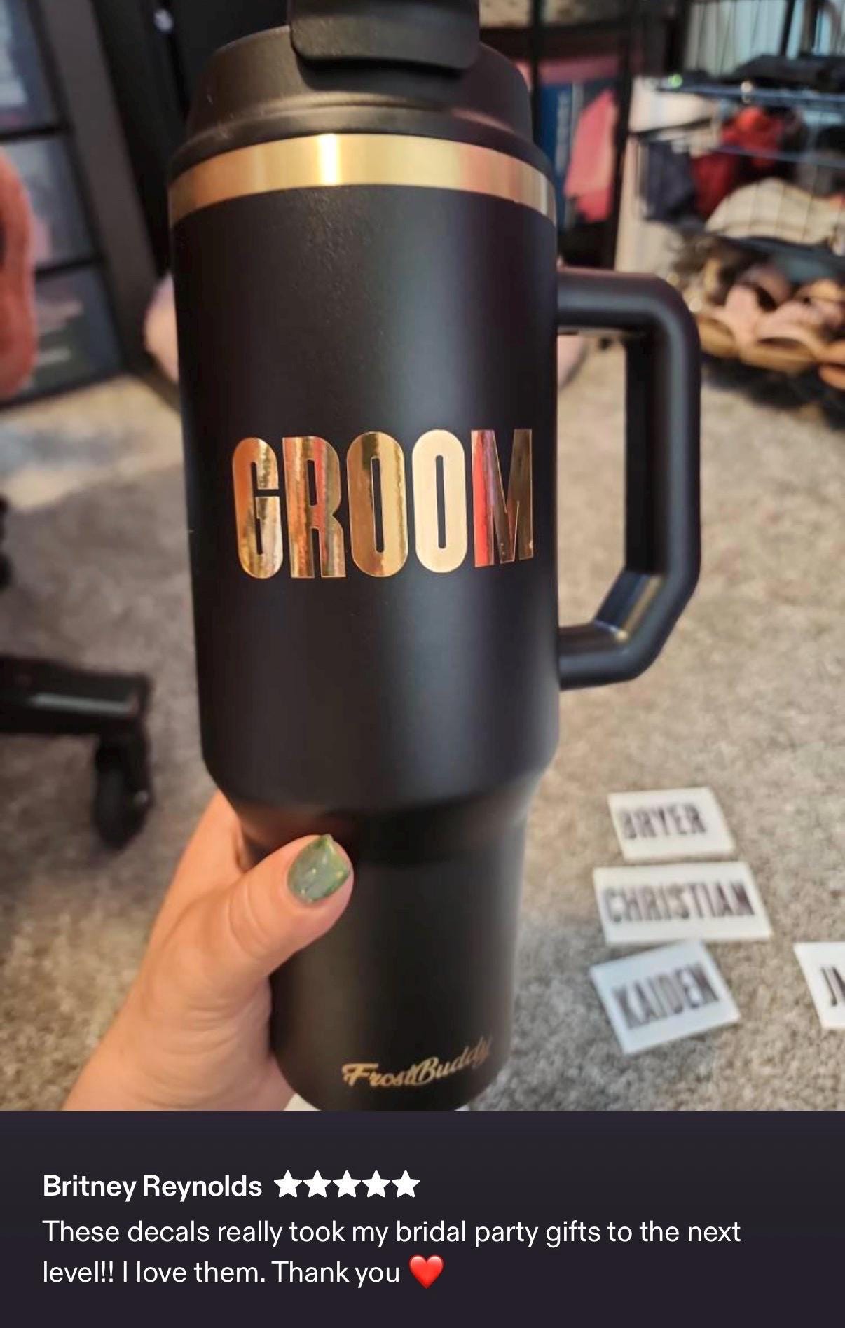 Custom Name Vinyl Decal Custom Water Bottle Stickers Personalized ...