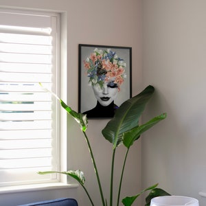 Spring in London Modern Art Print, Minimal Art Print, Abstract Art Print, Framed Art Print