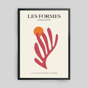 Les Formes Framed Modern Art Print, Minimal Art Print, Abstract Art Print, Framed Art Print