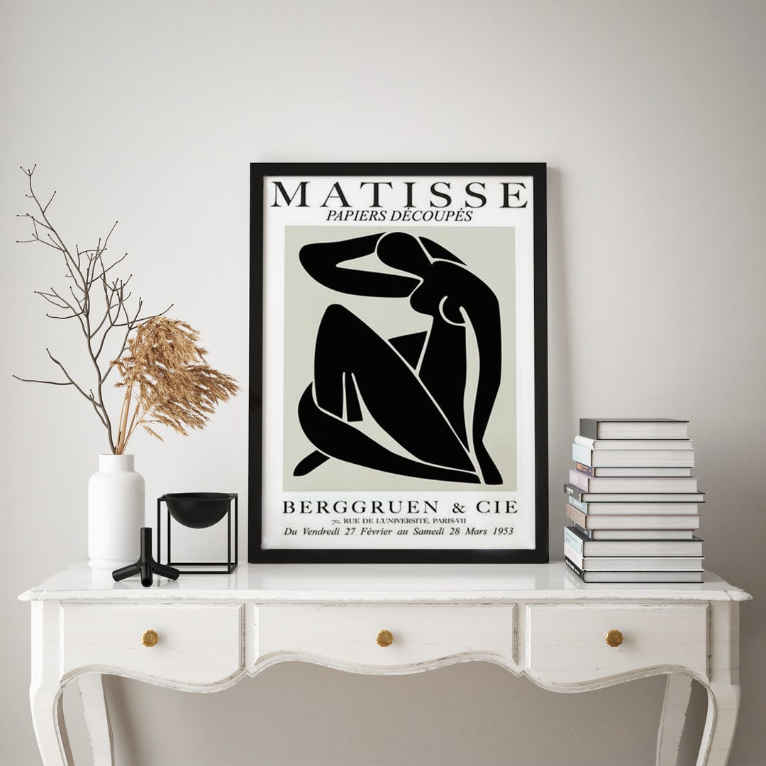 Matisse Figure Framed Modern Art Print, Minimal Art Print, Abstract Art ...