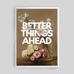 Better Things Ahead Framed Modern Art Print, Minimal Art Print, Abstract Art Print, Framed Art Print