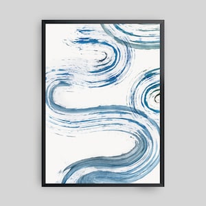 Sea Salt Framed Modern Art Print, Minimal Art Print, Abstract Art Print, Framed Art Print