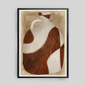 Water Jug II Framed Modern Art Print, Minimal Art Print, Abstract Art Print, Framed Art Print