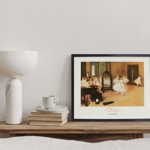 Dance Class Framed Modern Art Print 16x20, Vintage Art, Classical Art