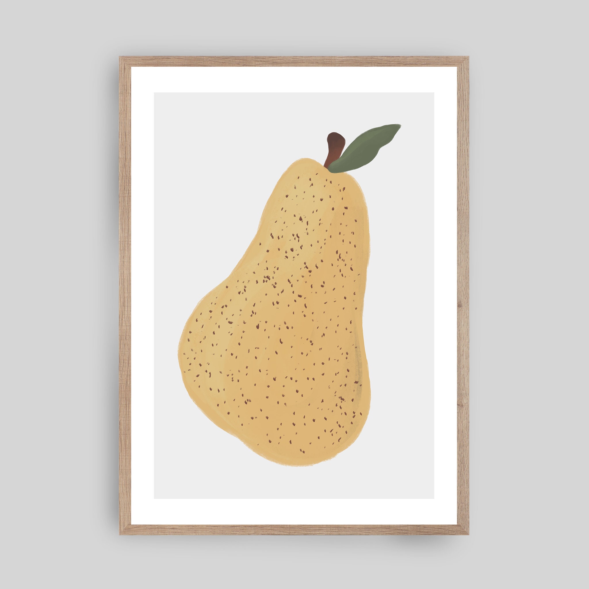 Nursery Framed Art Print Scandi Pear Scandinavian Etsy Canada