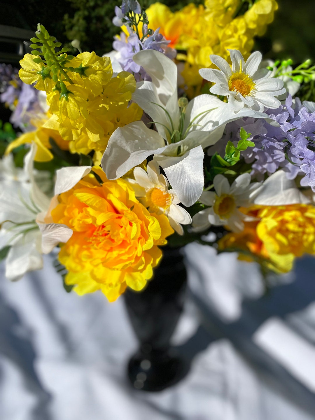 Spring Cemetery Vase Inserts X2 Cemetery Decorations Grave Etsy