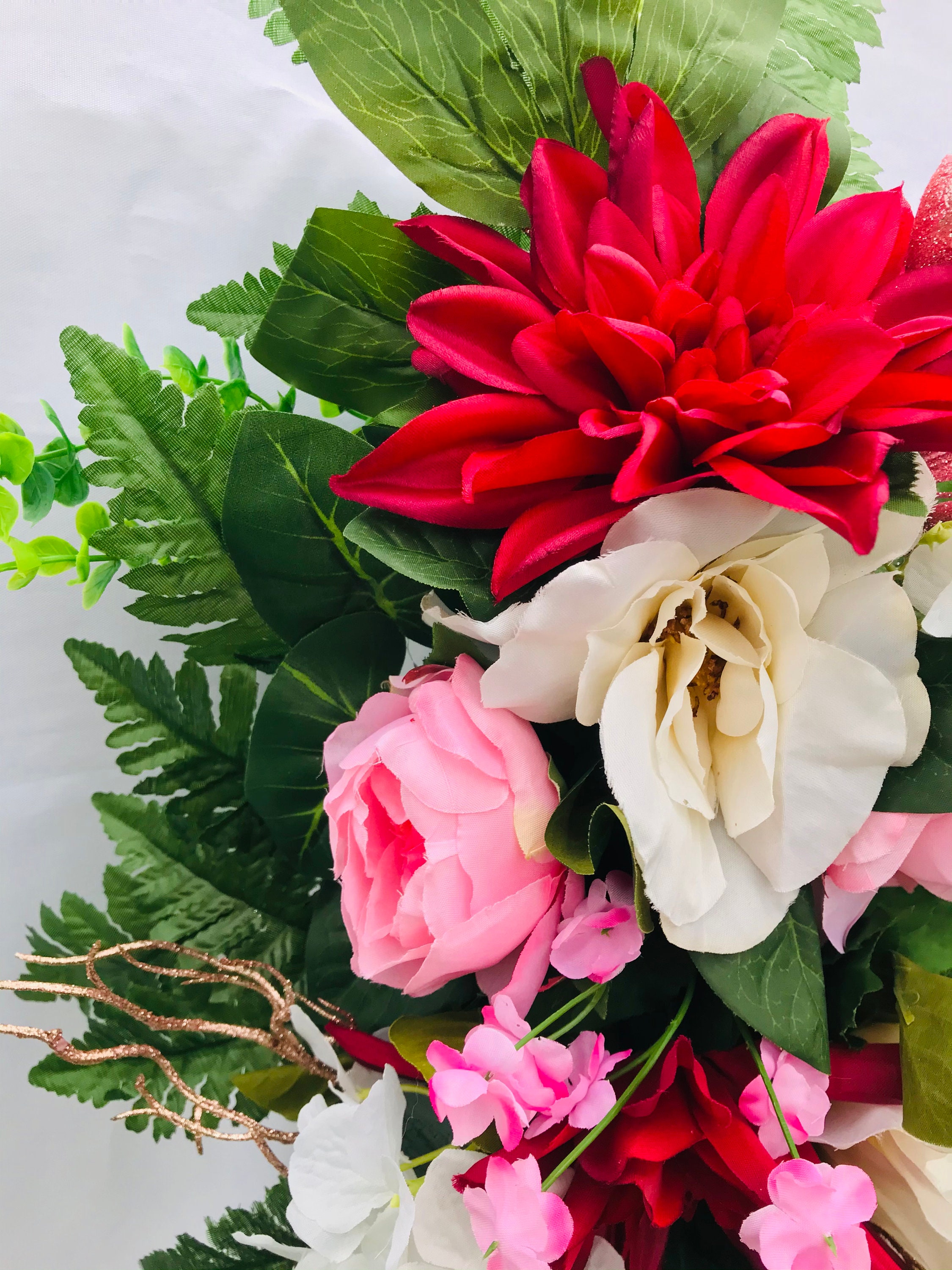 Flat Headstone or Grave Marker Flowers for Cemetery Etsy