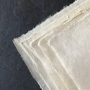 Nepali Lokta Paper | natural • off-white • matte • full sheet • sustainable