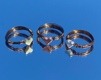 Herzdraht gewickelt Ring