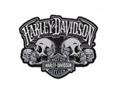 Harley Davidson Large Skulls Back Patch