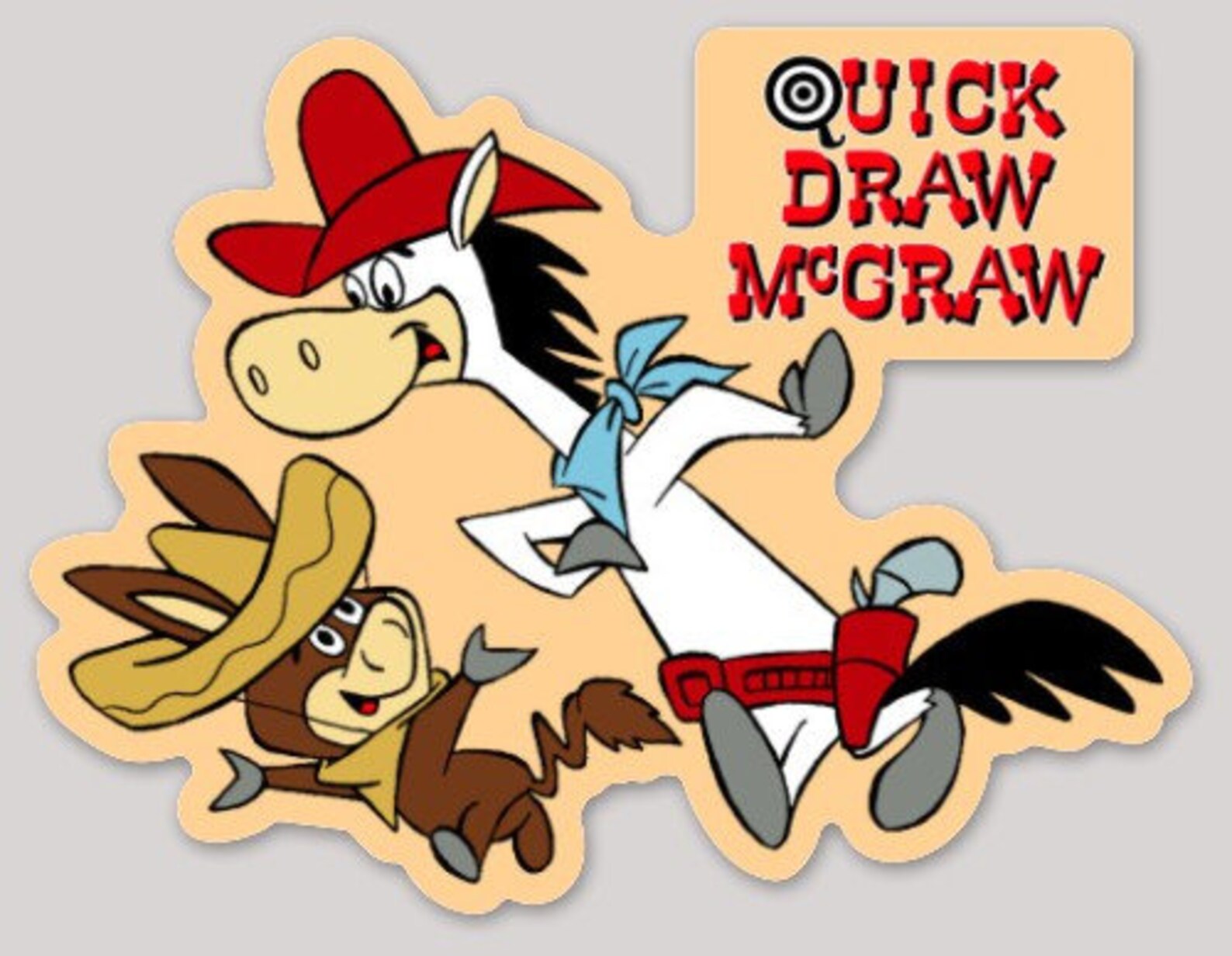 Quick Draw McGraw 5 Die Cut Decal | Etsy