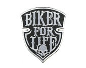 Biker for Life Iron on Patch