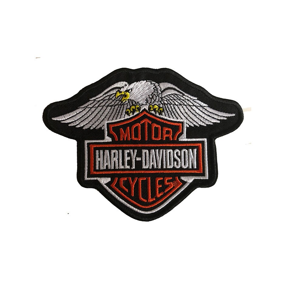 Harley Davidson Eagle Iron on Patch | Etsy