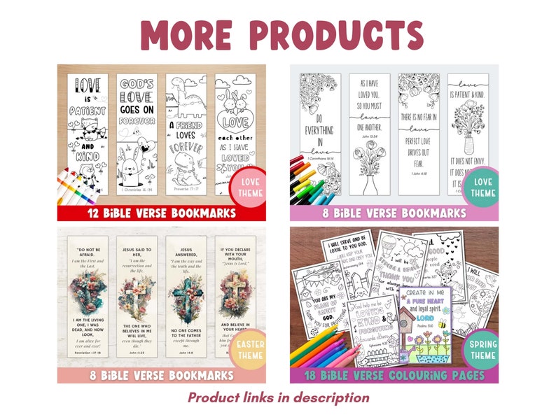 Bible Verse Bookmarks Printable Love Bookmarks Valentine Scripture ...