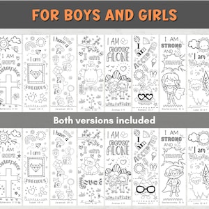 子供向けキリスト教塗り絵しおり - 聖句入りセット 画像 3