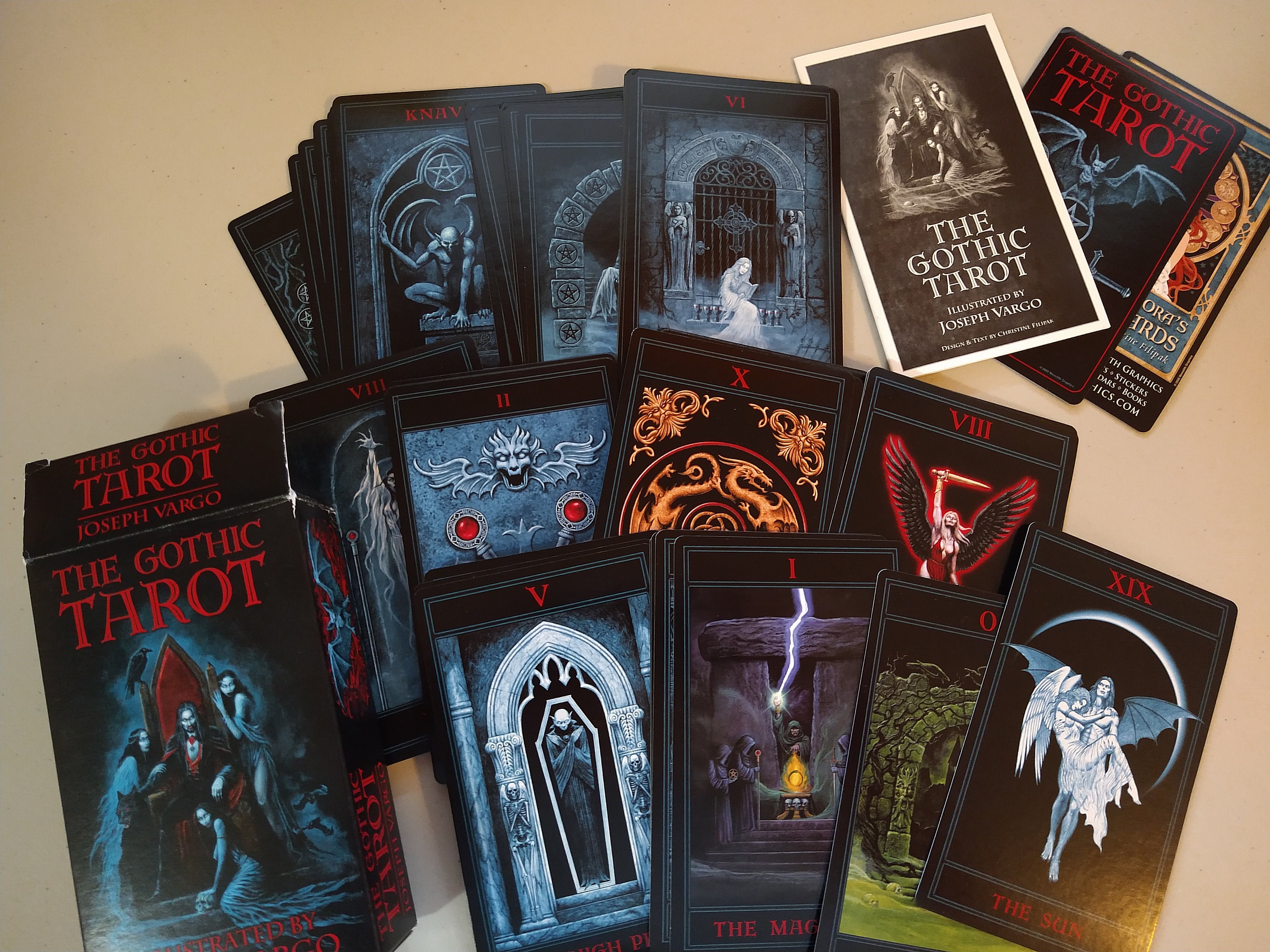 Gothic Tarot, Rare, Htf Tarot Deck With Booklet, Vampire Art
