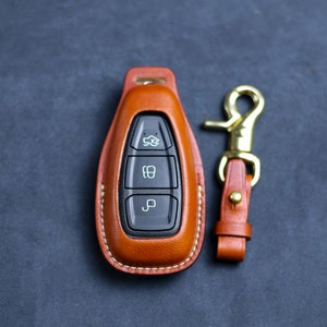 Leder-Abdeckung für 2018 Focus RS Key Fob 2013 2014 Fusion mustang Crown Forschungs-, Taurus-Remote Fall 2017 Focus RS Zubehör