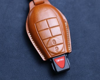 Dodge leather sale key fob cover