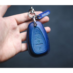 Funda de cuero para llavero compatible con Chevy Traverse, Trailblazer, Blazer, Camaro, Cruze, Equinox, Malibu, Sonic y Spark