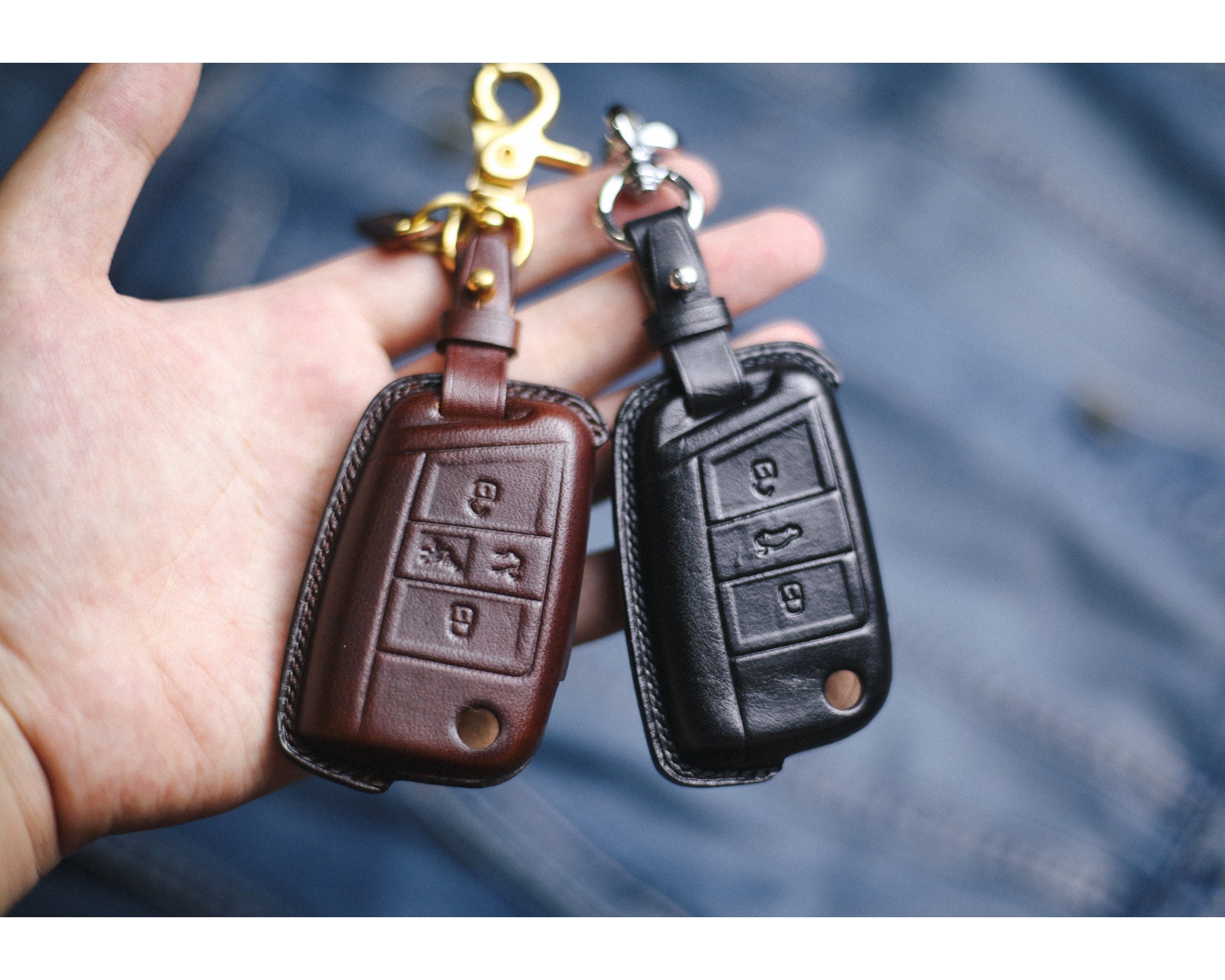 Für VW GOLF 7 MK7 Schlüssel Hülle Cover Case Autoschlüssel Car key