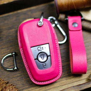 Custom Stamp Logo Bronco Key Fob Covers with Logo 3 4 5 Button Case Keychain 2022-2024 Bronco Sport Smart Remote Keyless Bronco Accessories