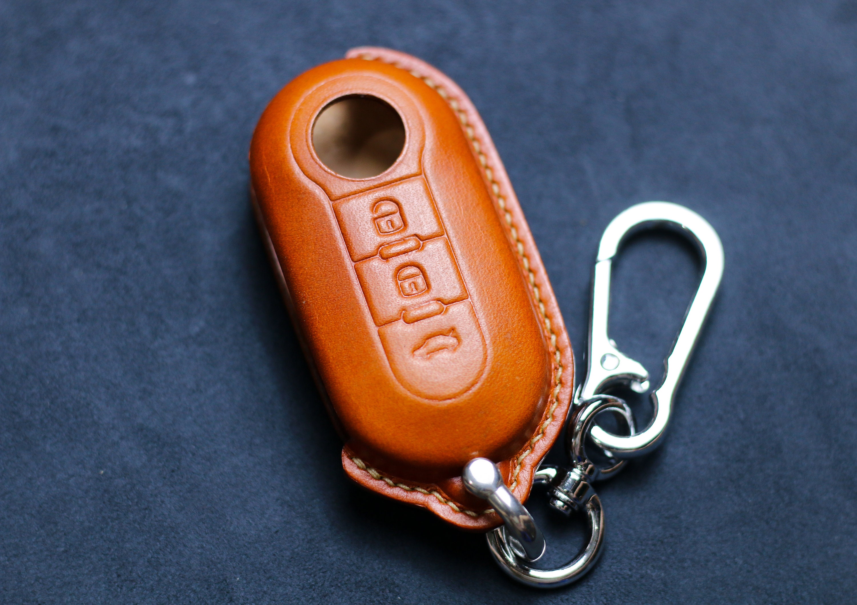  HIBEYO Alloy Leather Texture Car Key Fob Cover with Keychain  fits for Peugeot Citroen Picasso Elysee 308 407 3085 5008 C3 DS5 DS6 Car Key  Case Cover Jacket Smart Remote Car