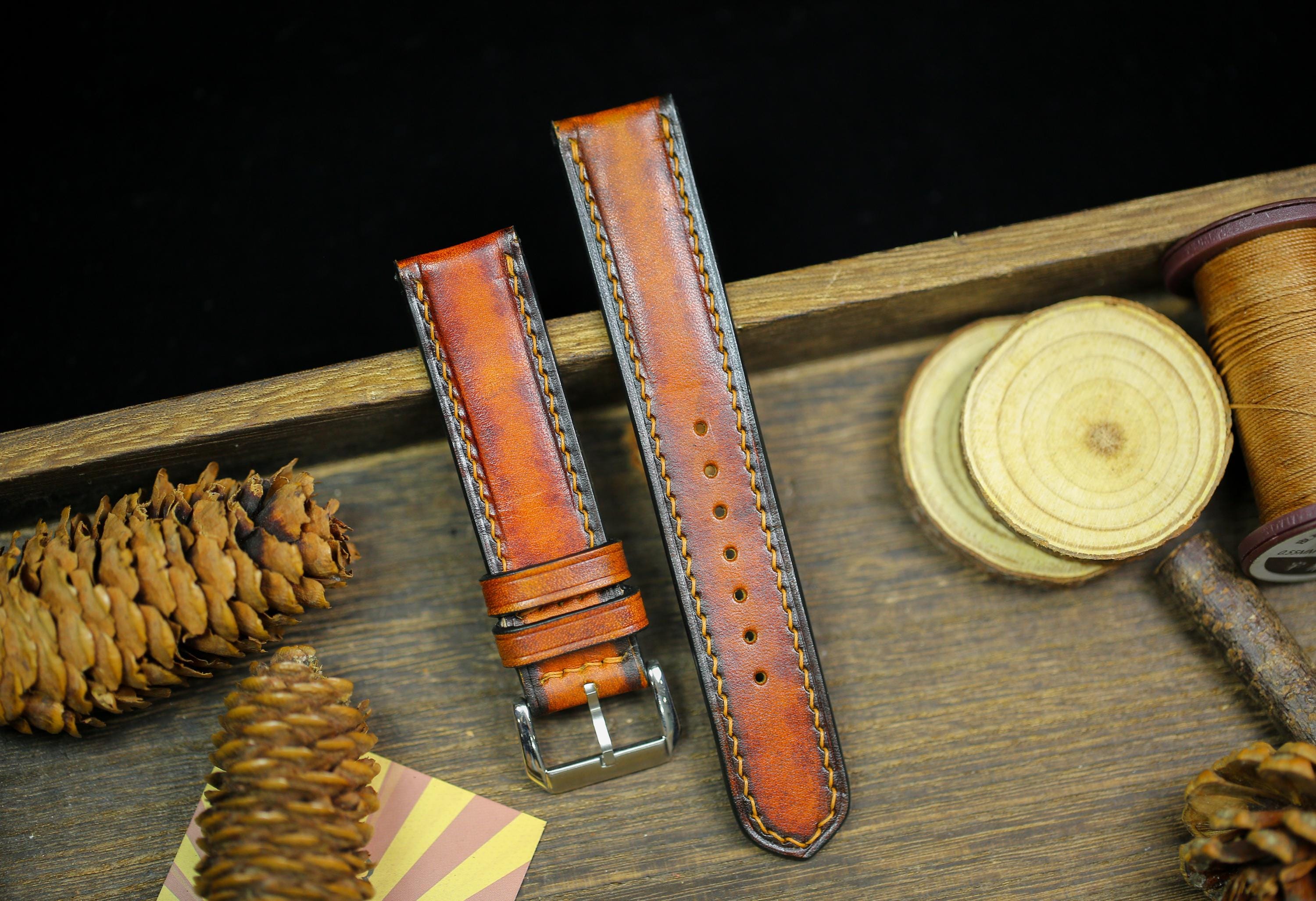 むだづかい ビンテージ　Vintage 20mm革 20mm Vintage Leather - Etsy