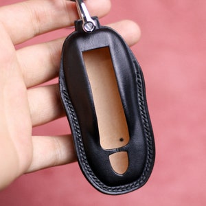 Taycan Cayman Key Fob Cover Leather Case Porsches Key Case Cayenne 92s Panamera 970 971 Carrera 911 991 996 Macan 918 Spyder 718 Smart Key