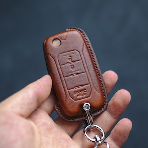 For Renegade 2015 2016 2017 2018 Leather Key Fob Cover Fiatt 500X Dodgee Grand Cherokee L Ramm Wagoneer 2021 2022 Wrangler Rubicon Sahara