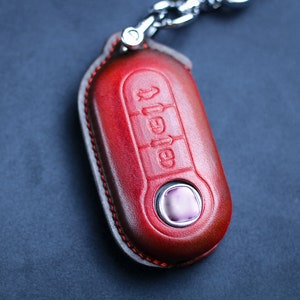 Fiatt Accessories Key Cover For Fiatt 500 500X 500L 2017 2018 2019 2020 Panda Punto Brava Key Fob Cover Case, Fiats Remote Holder Keychain