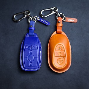 Protège-clés pour GLC Gls Gla GLb Gle Cla CLS Benz Mercedesss Etui porte-clés en cuir Glc 300 250 GLC300 Porte-clés intelligent