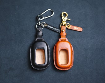 For 2023 Hondaa Leather Key Fob Cover Case Hondaa Civic Passport Accord Ridgeline Vezel Crv C RV Hrv  Insight Pilot Keyless Remote Holder
