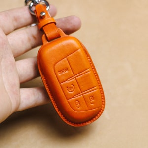 Cover portachiavi in pelle per Dodgee Chryslerr 200 Ramm 300C Charger Journey Challenge Dart Durango Renegade Accessori per Ramm Dodger Fiatt
