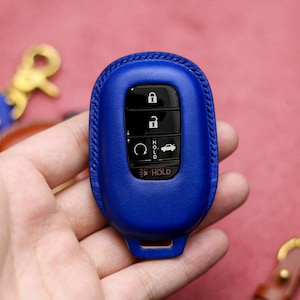 Leather Key Fob Cover For New Hondaa 2022 2023 Civic Accord 2024 Vezel CRV HRV 2022 2021 2023 Key fob Holder Accessories for Hondas