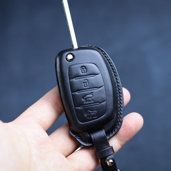 Pour Hyundai Santa Fe 2013 2014 2015 I10 I30 étui porte-clés Solaris Accent Ix25 Creta Elantra Ix35 Tucson Verna Sonata Loniq étui sans clé