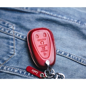 Funda para llavero de cuero con 3, 4 y 5 botones para Chevy Cruze, Spark, Camaro, Equinox, Malibu, color completo y tipos