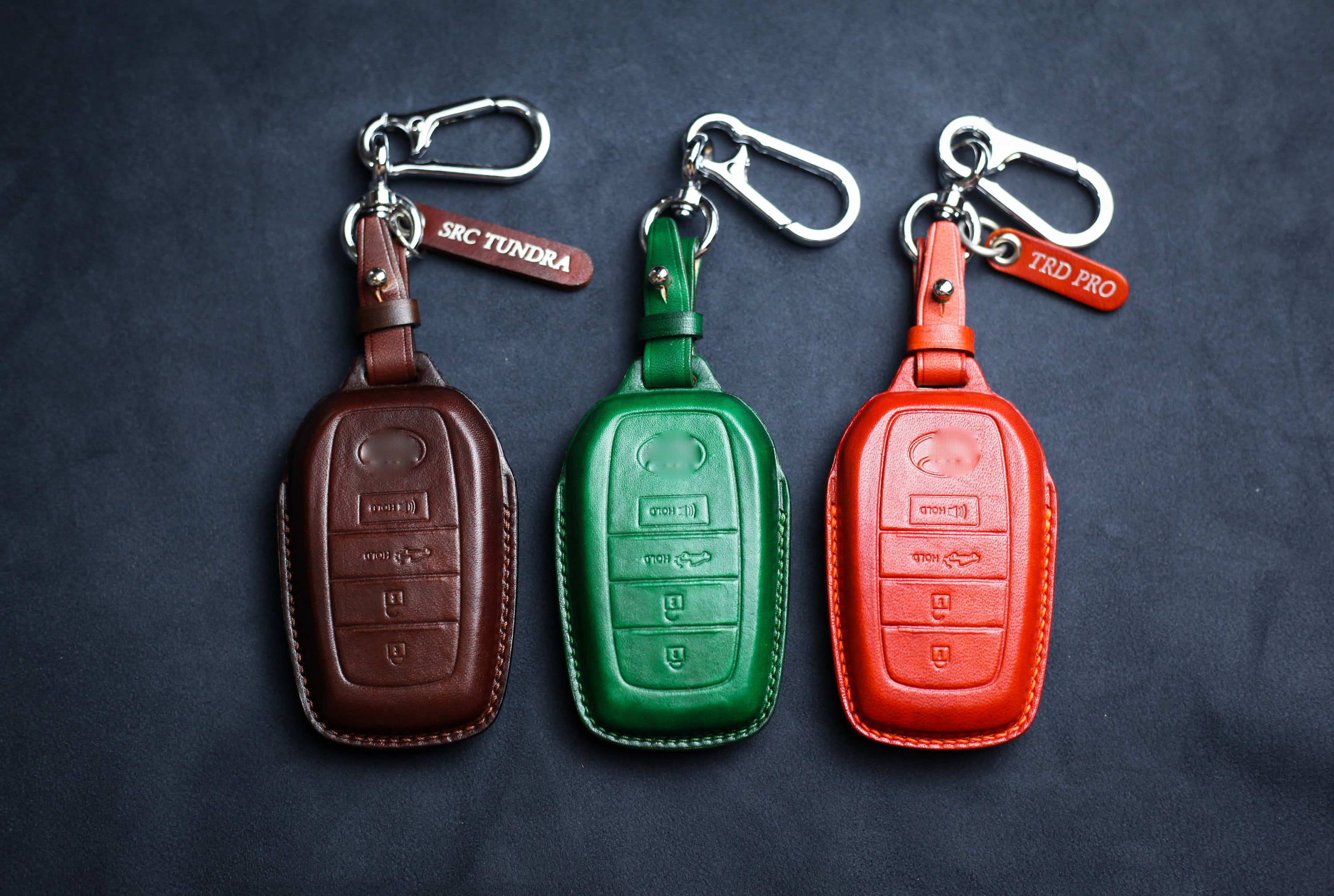 For Crown 2023 Key Fob Cover Leather Car Key Case RAV4, 4runner