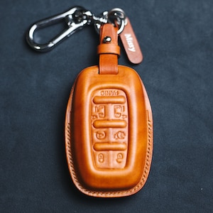 3/4/5/6/7 Buttons Chryslerr Key Fob Cover Pacifica 2017 2018 2019 2020 Voyager 2021 2022 2023 Leather Case Holsters Chryslerr Accessories