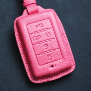 Cute Pinky Holster For Wagoneer 2021 2022 2023 Leather Key Fob Cover Dodgee Wrangler Ramm Grand Cherokee L Renegade 2017 2018 Rubicon Sahara