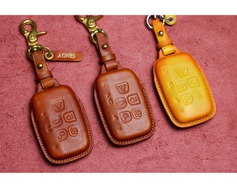 Cadtealir absortive Baby Calfskin Genuine Leather Key fob Cover case Holder for Jaguar xf xj xjl xe f-pace Cadtealir absortive Baby Calfskin Genuine Leather Key fob Cover case Holder for Jaguar xf xj xjl xe f-pace