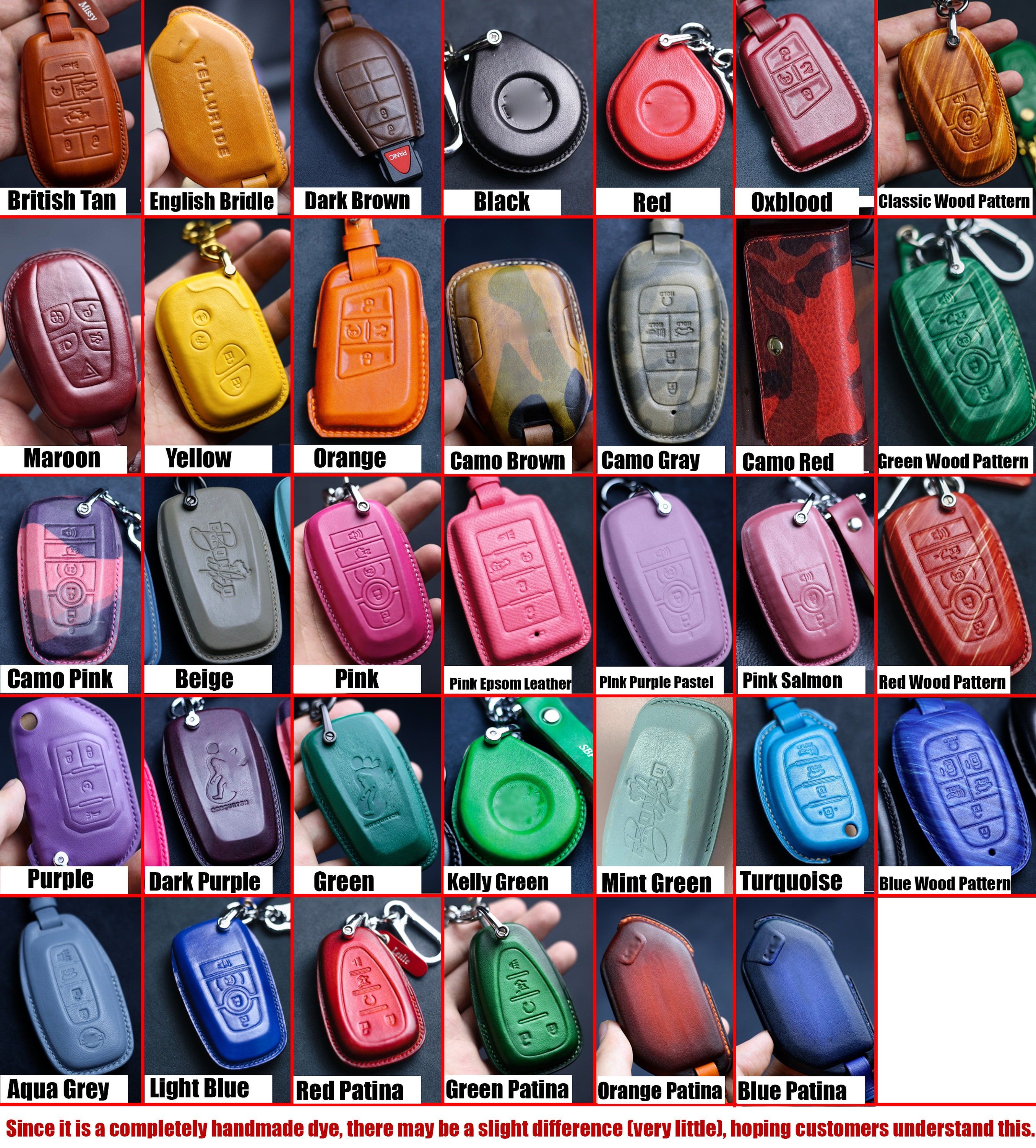 For Toyota Crown 2023 Key Fob Cover Leather Car Key Case RAV4