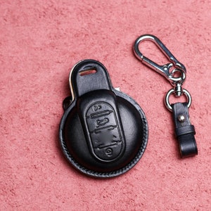 Leather key fob cover For Mini F Series Clubman Countryman Mini F54 F55 F56 F57 Mini S F54 F55 F56 F57 F60 Car Accessories for Mini Key