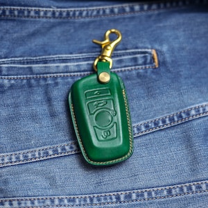 Leather Key Fob Cover For B.m.w 3 5 7 Series 318i 320i 325i 330i 523i 528i 535i 550i Keyless B.m.w Series X1 X3 X4 X5 X6 5 Series