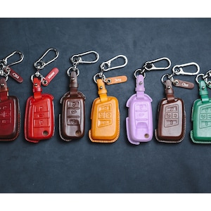 For Tiguan Key Fob Cover Case 2022 Atlas Jetta Golf Magotan 2023 Passat 2024 MK7 GTI Polo Beetle Tiguan Skodas Remote Holder Key Fob Case