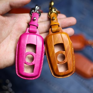 Funda de cuero para llavero para BMW E60, E90, E92, E70, E71, E72, E82, E87, E88, E89, X5, X6, serie 1, 3, 5, 6, funda para llavero sin llave